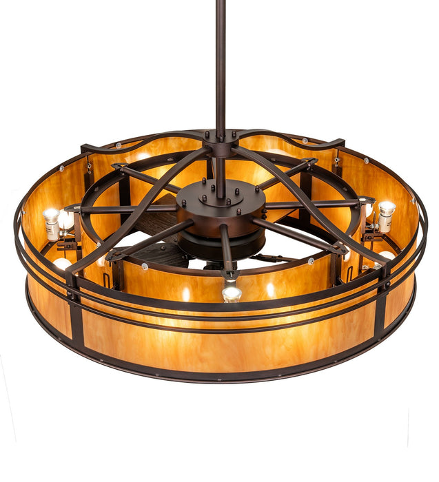 Meyda Tiffany 276943 12 Light Chandel-Air, Mahogany Bronze