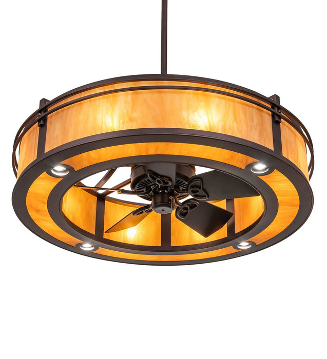 Meyda Tiffany 276943 12 Light Chandel-Air, Mahogany Bronze