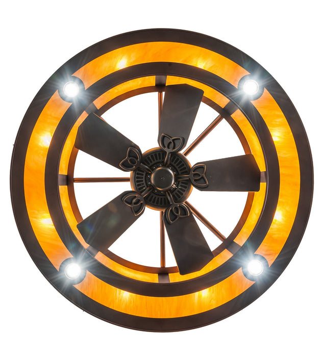 Meyda Tiffany 276943 12 Light Chandel-Air, Mahogany Bronze