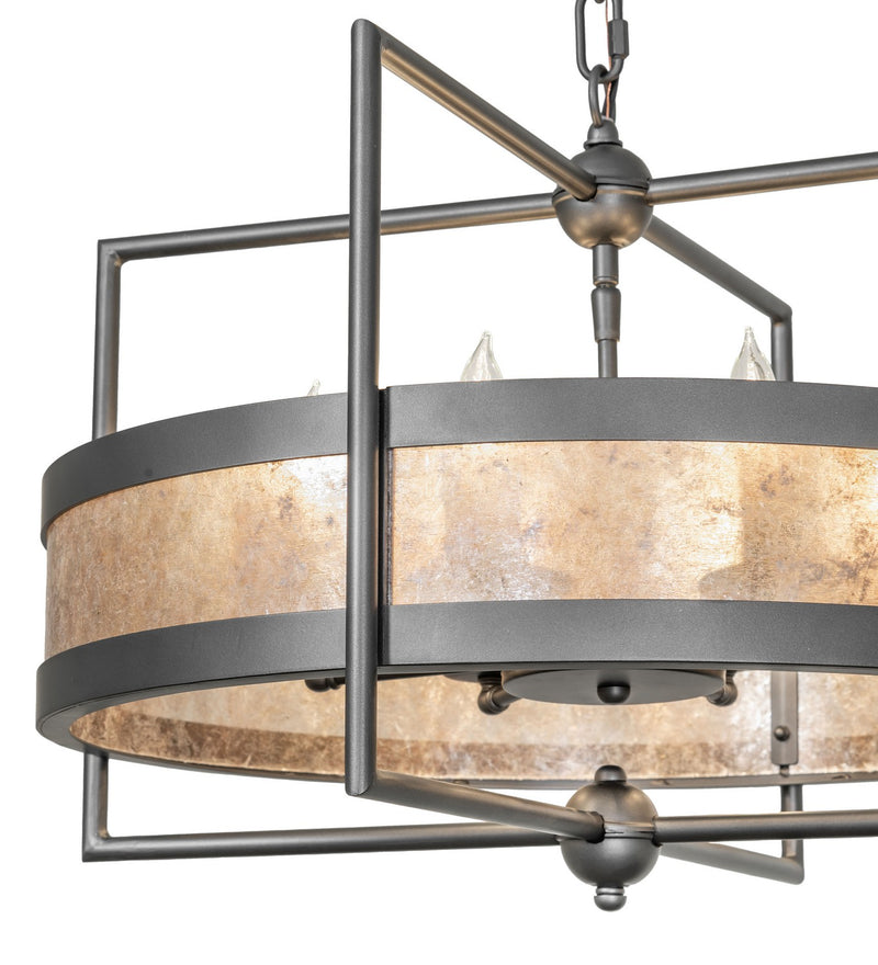 Meyda Tiffany 277432 Eight Light Chandelier, Wrought Iron