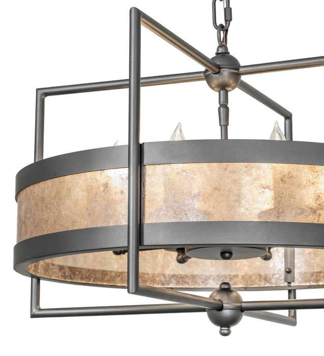 Meyda Tiffany 277432 Eight Light Chandelier, Wrought Iron