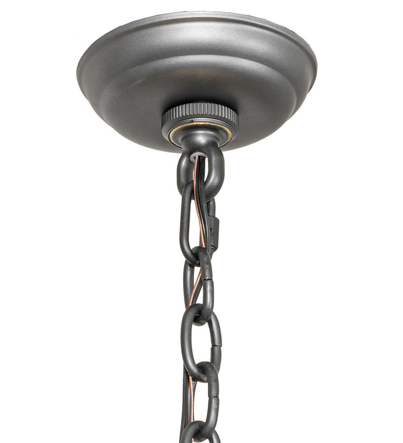 Meyda Tiffany 277432 Eight Light Chandelier, Wrought Iron