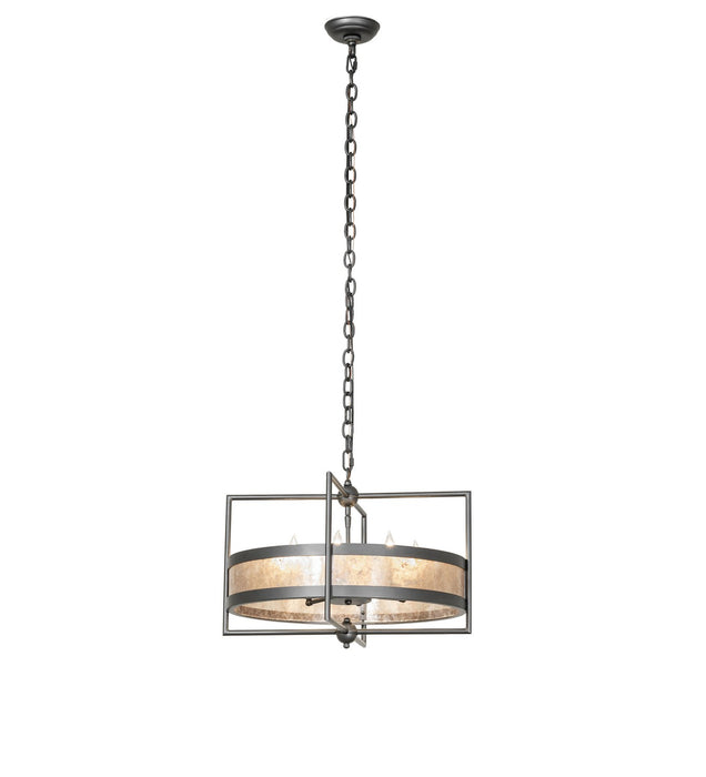 Meyda Tiffany 277432 Eight Light Chandelier, Wrought Iron