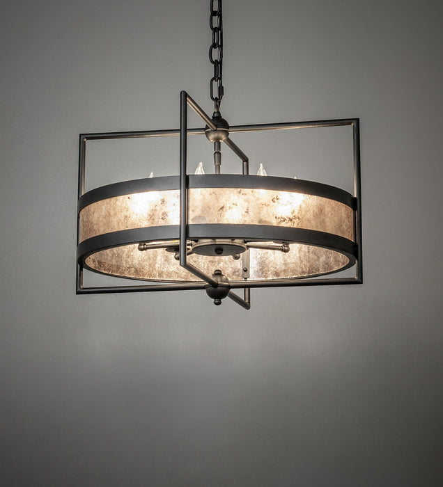 Meyda Tiffany 277432 Eight Light Chandelier, Wrought Iron