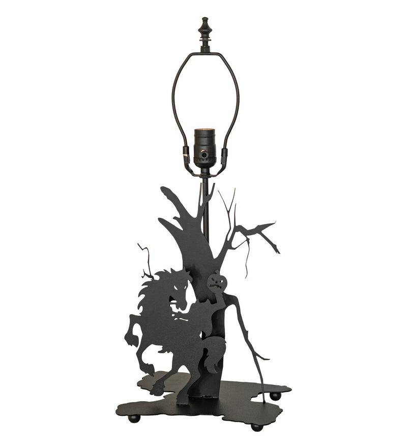 Meyda Tiffany 277444 One Light Table Lamp, Textured Black