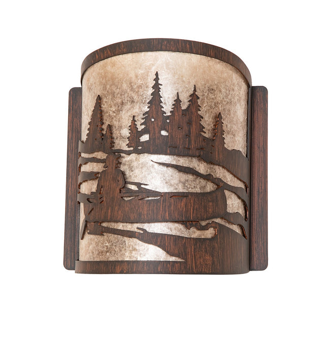 Meyda Tiffany 277550 One Light Wall Sconce, Driftwood Brown