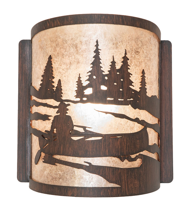 Meyda Tiffany 277550 One Light Wall Sconce, Driftwood Brown