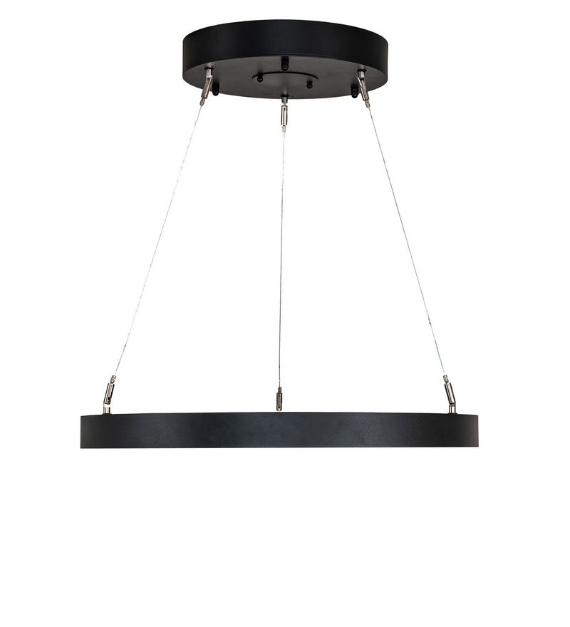 Meyda Tiffany 278040 LED Pendant, Textured Black