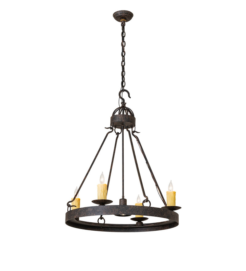 Meyda Tiffany 278715 Five Light Chandelier, Coffee Bean