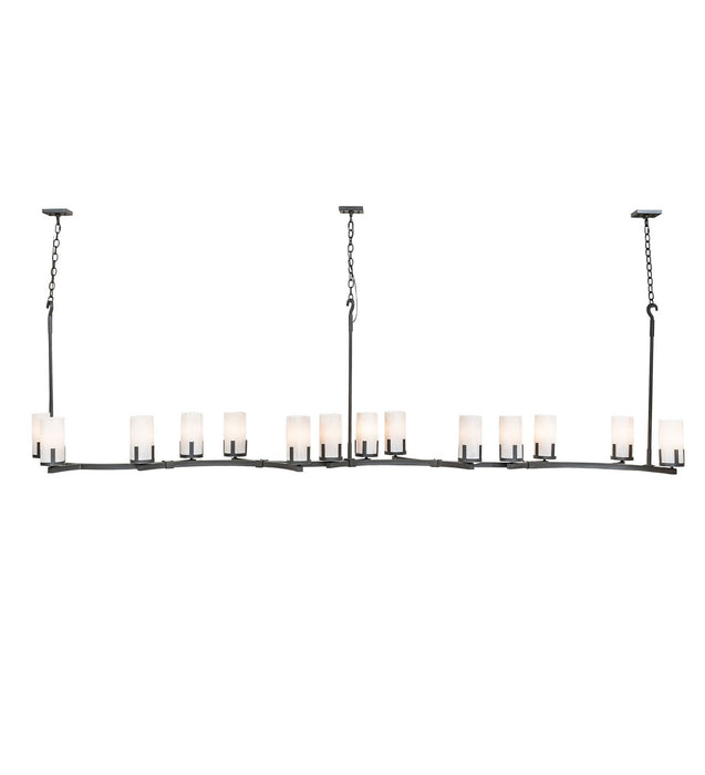 Meyda Tiffany 278807 14 Light Chandelier, Charred Iron