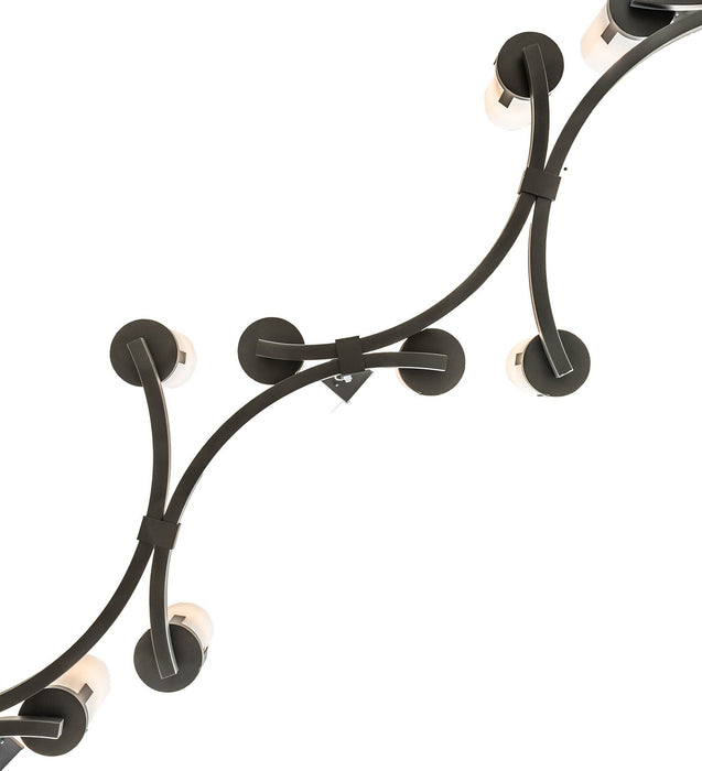 Meyda Tiffany 278807 14 Light Chandelier, Charred Iron