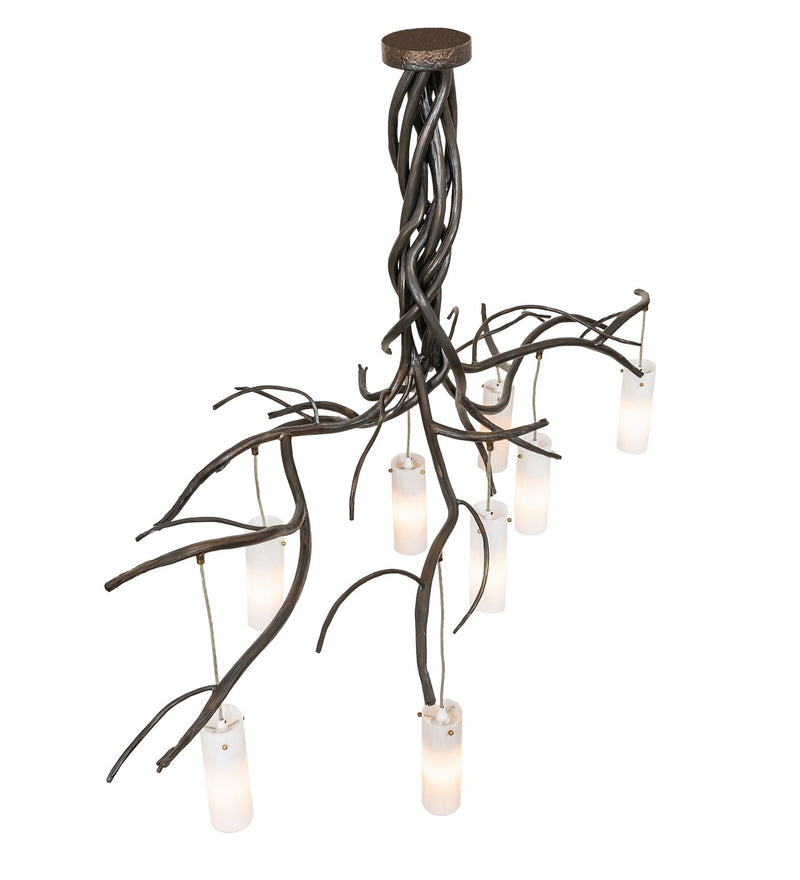 Meyda Tiffany 279296 Eight Light Chandelier, Dark Burnished Antique Copper
