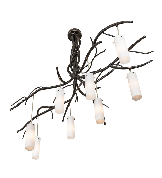 Meyda Tiffany 279296 Eight Light Chandelier, Dark Burnished Antique Copper