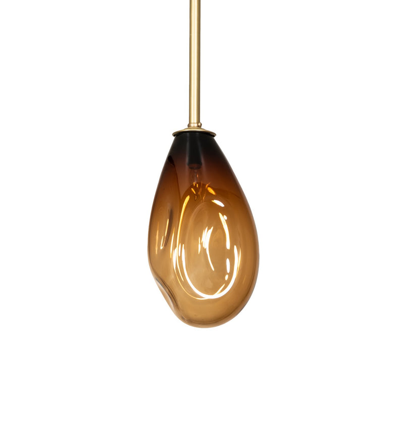 Meyda Tiffany 279595 One Light Mini Pendant, Brushed Brass