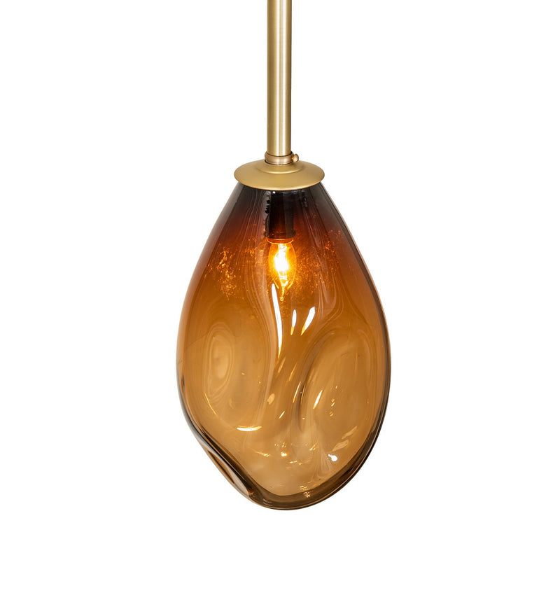 Meyda Tiffany 279595 One Light Mini Pendant, Brushed Brass