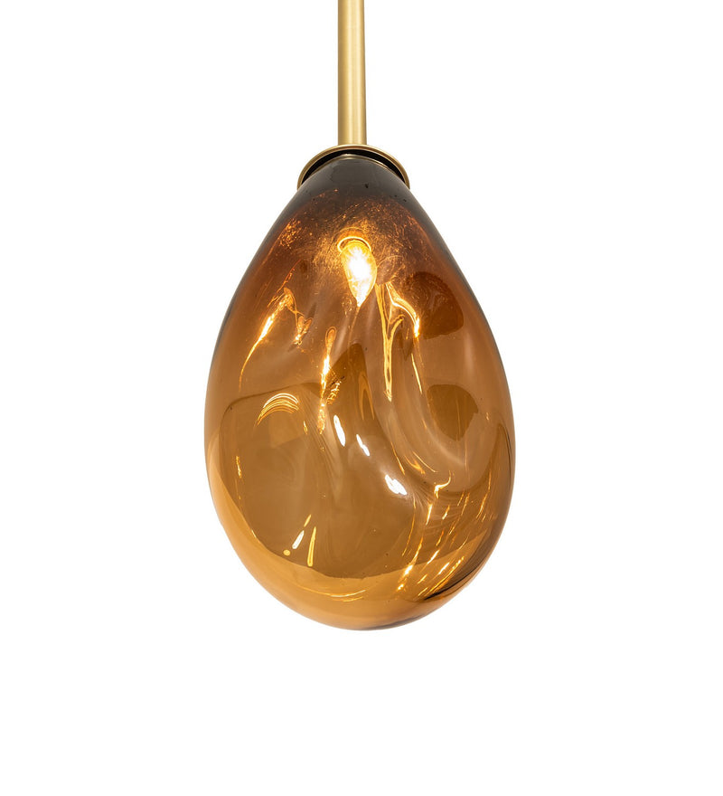 Meyda Tiffany 279595 One Light Mini Pendant, Brushed Brass