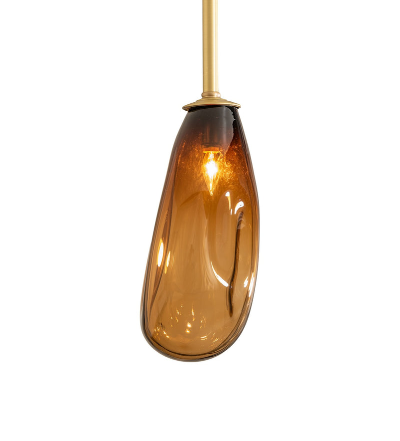 Meyda Tiffany 279595 One Light Mini Pendant, Brushed Brass