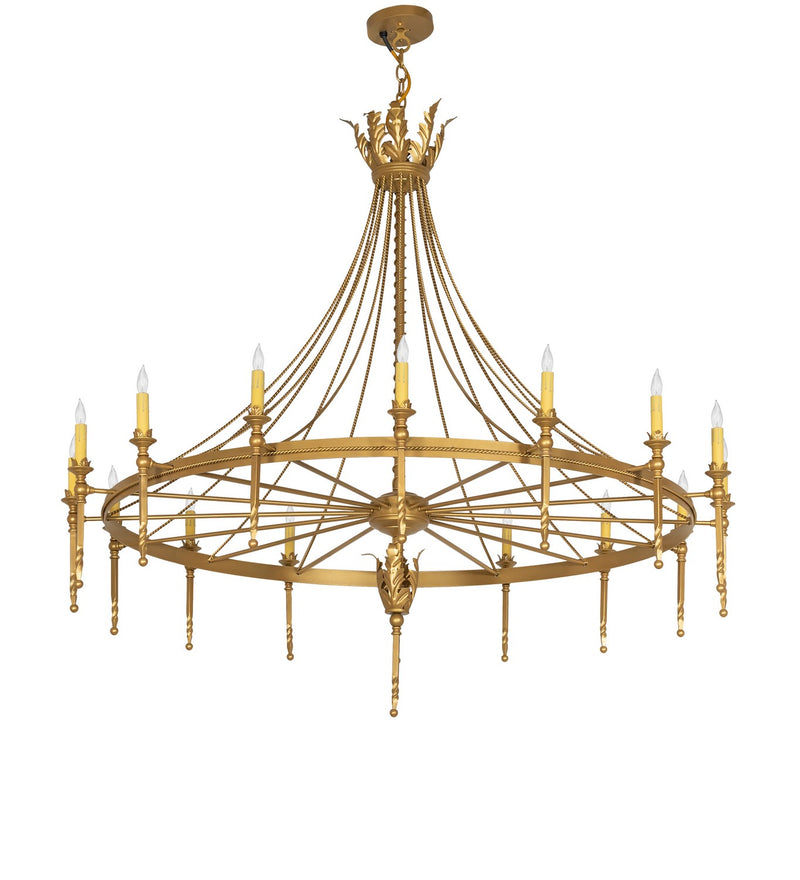 Meyda Tiffany 280586 16 Light Chandelier, Goldtastic