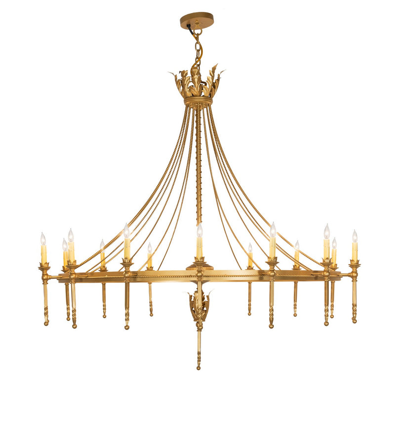 Meyda Tiffany 280586 16 Light Chandelier, Goldtastic