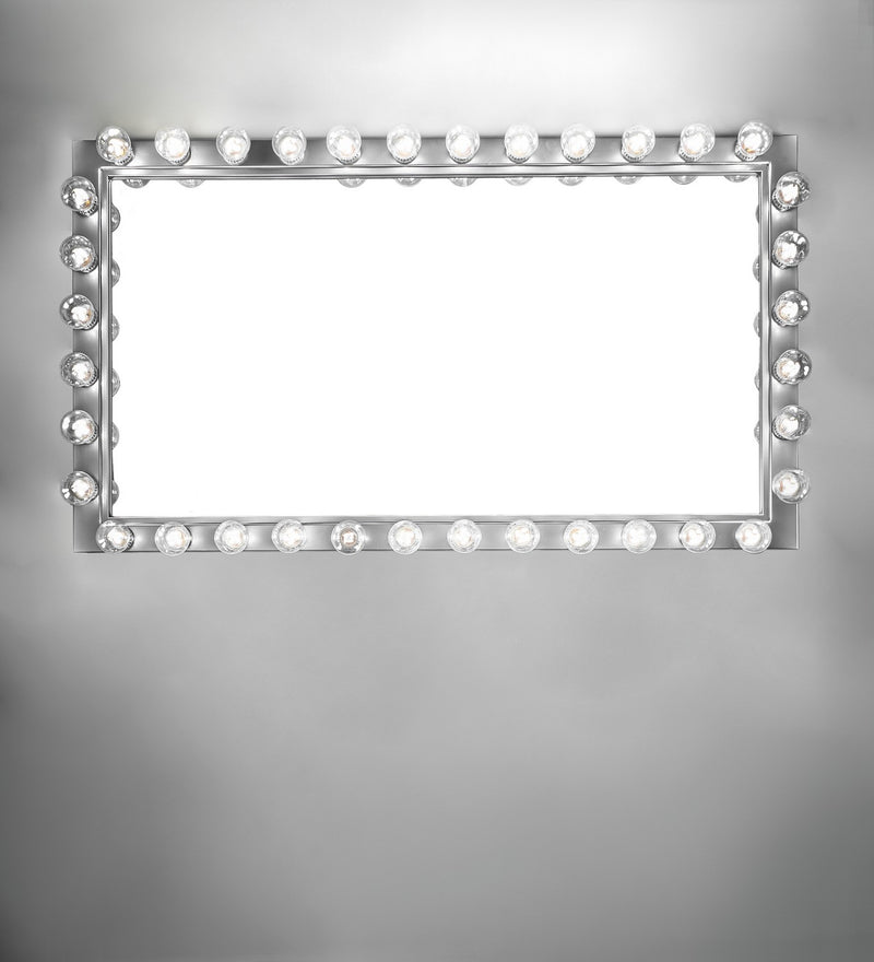 Meyda Tiffany 280867 36 Light Vanity Mirror, Extreme Chrome
