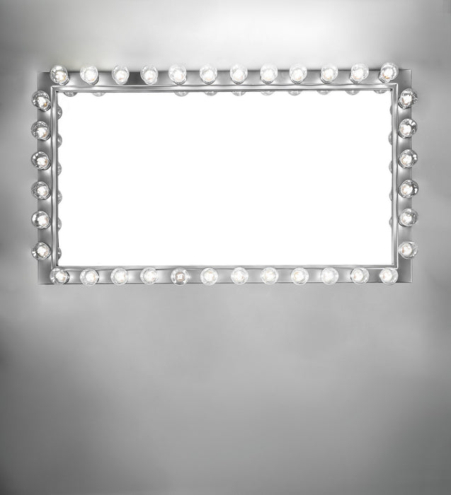 Meyda Tiffany 280867 36 Light Vanity Mirror, Extreme Chrome