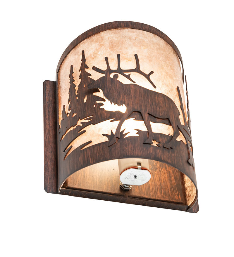 Meyda Tiffany 281073 One Light Wall Sconce, Driftwood Brown