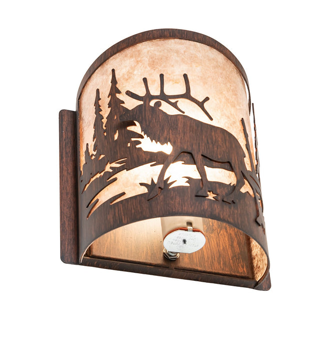 Meyda Tiffany 281073 One Light Wall Sconce, Driftwood Brown