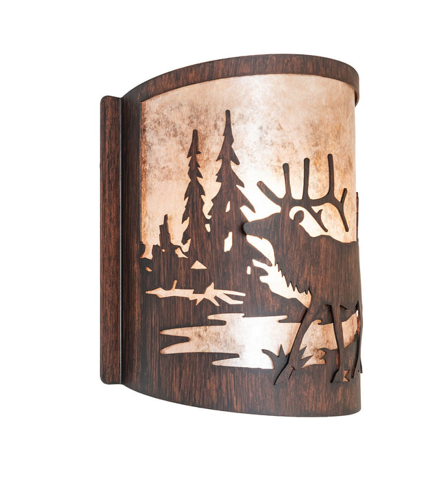 Meyda Tiffany 281073 One Light Wall Sconce, Driftwood Brown