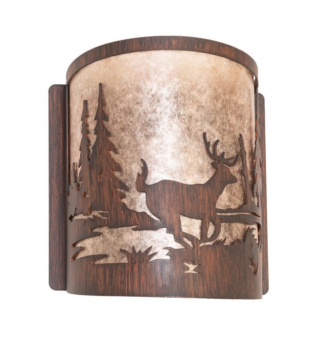 Meyda Tiffany 281097 One Light Wall Sconce, Driftwood Brown