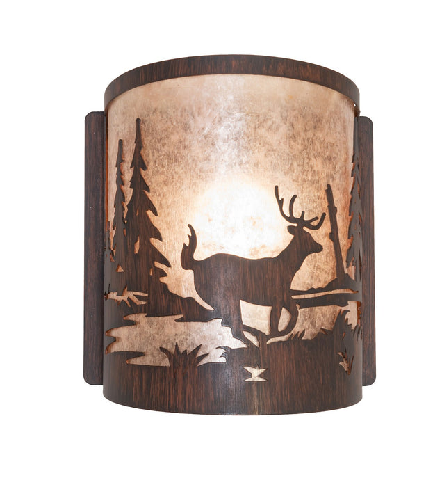 Meyda Tiffany 281097 One Light Wall Sconce, Driftwood Brown