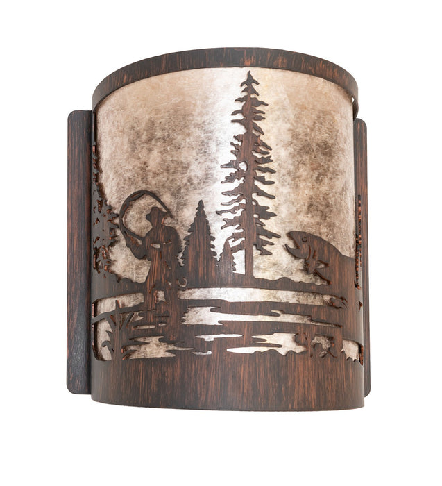 Meyda Tiffany 281098 One Light Wall Sconce, Driftwood Brown