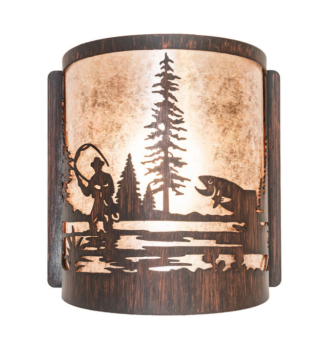 Meyda Tiffany 281098 One Light Wall Sconce, Driftwood Brown