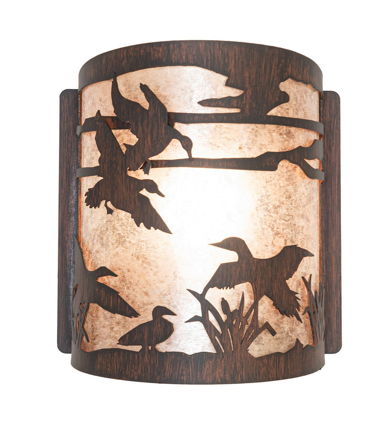 Meyda Tiffany 281099 One Light Wall Sconce, Driftwood Brown