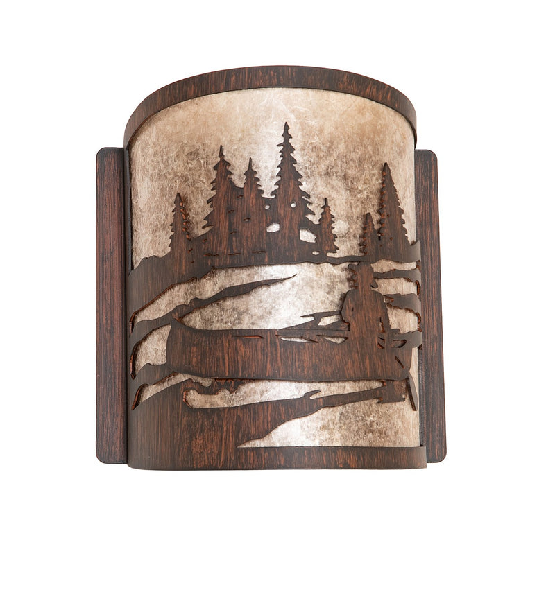 Meyda Tiffany 281609 One Light Wall Sconce, Driftwood Brown