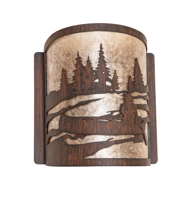 Meyda Tiffany 281609 One Light Wall Sconce, Driftwood Brown