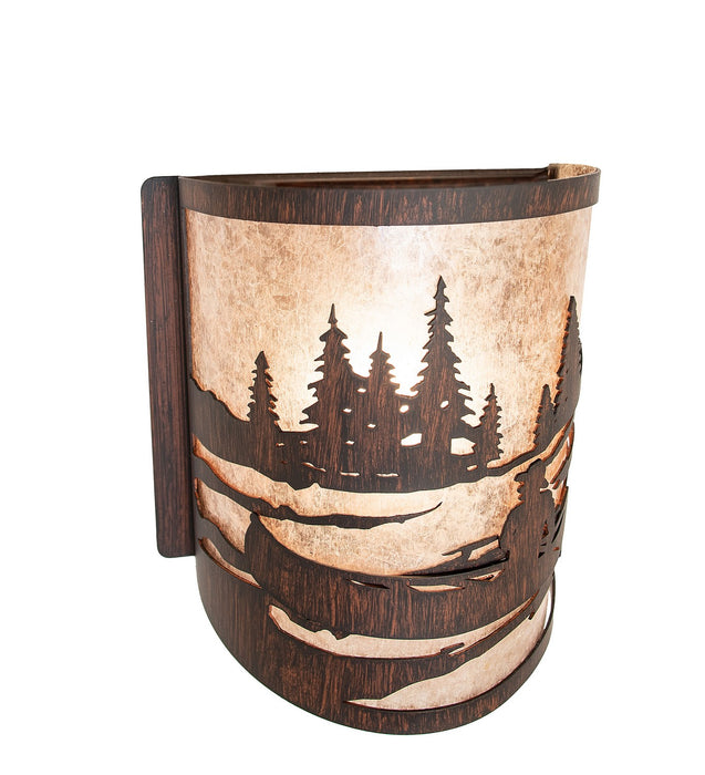 Meyda Tiffany 281609 One Light Wall Sconce, Driftwood Brown