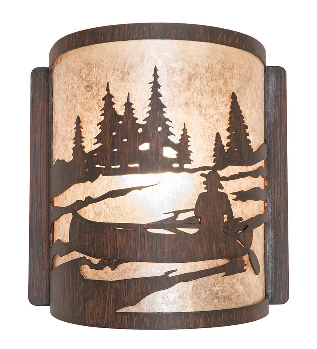 Meyda Tiffany 281609 One Light Wall Sconce, Driftwood Brown