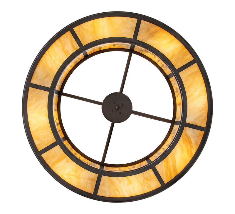 Meyda Tiffany 282336 Eight Light Pendant, Copper Metallic/Black Cherry