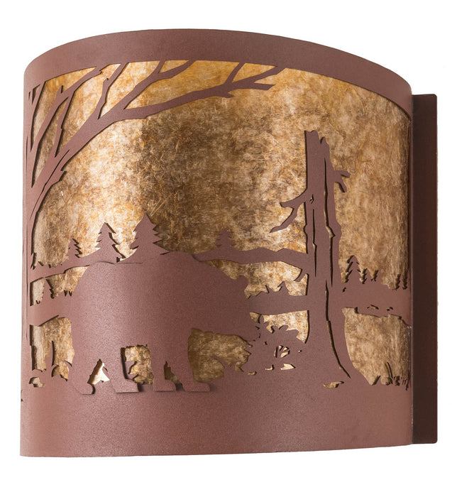 Meyda Tiffany 282456 Two Light Wall Sconce, Rust