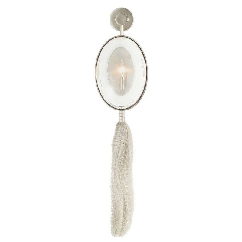 Arteriors DD42623 One Light Wall Sconce, White Bronze