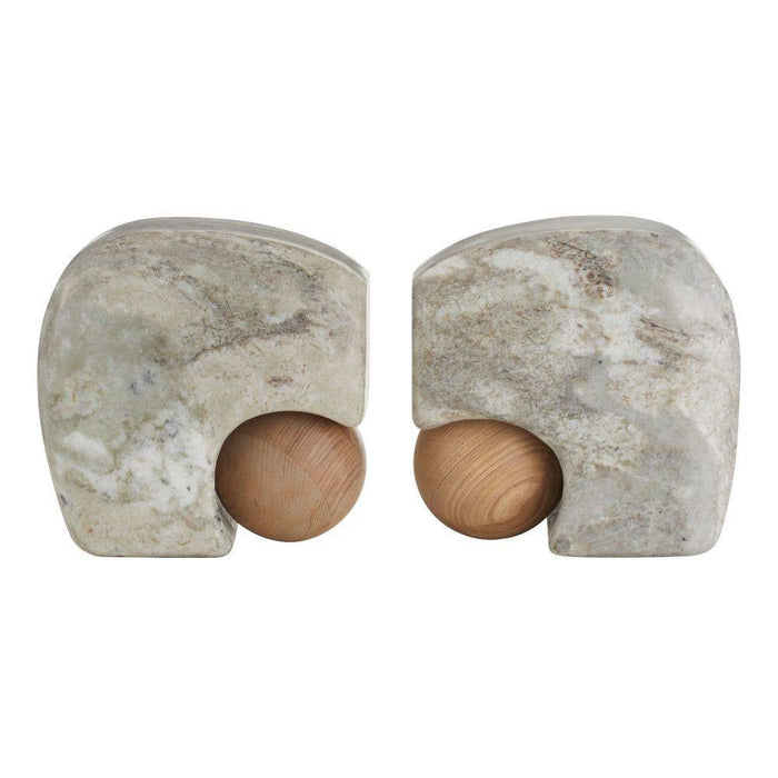 Arteriors GAATI01 Bookends, Set of 2, Gray
