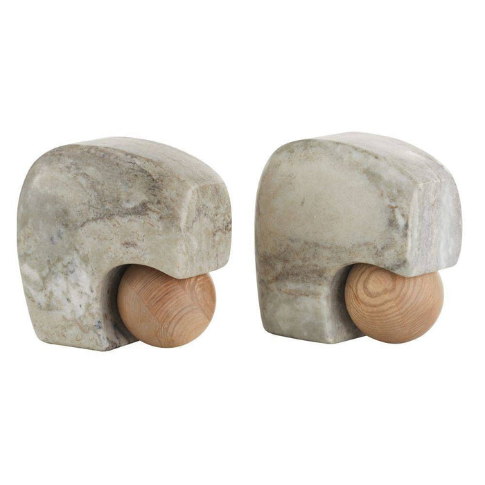 Arteriors GAATI01 Bookends, Set of 2, Gray