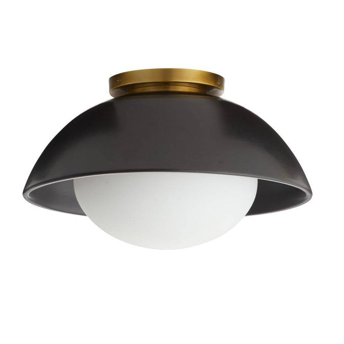 Arteriors GADFC01 One Light Flush Mount, Matte Black