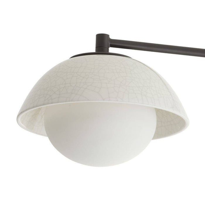 Arteriors GADFC03 Four Light Flush Mount, Ivory Stained Crackle