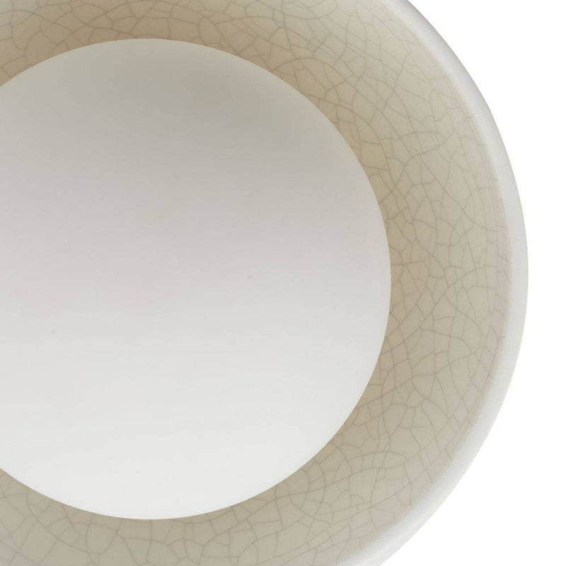 Arteriors GADFC03 Four Light Flush Mount, Ivory Stained Crackle