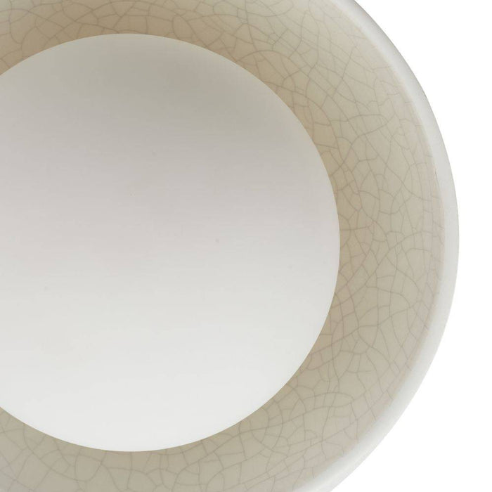 Arteriors GADFC03 Four Light Flush Mount, Ivory Stained Crackle