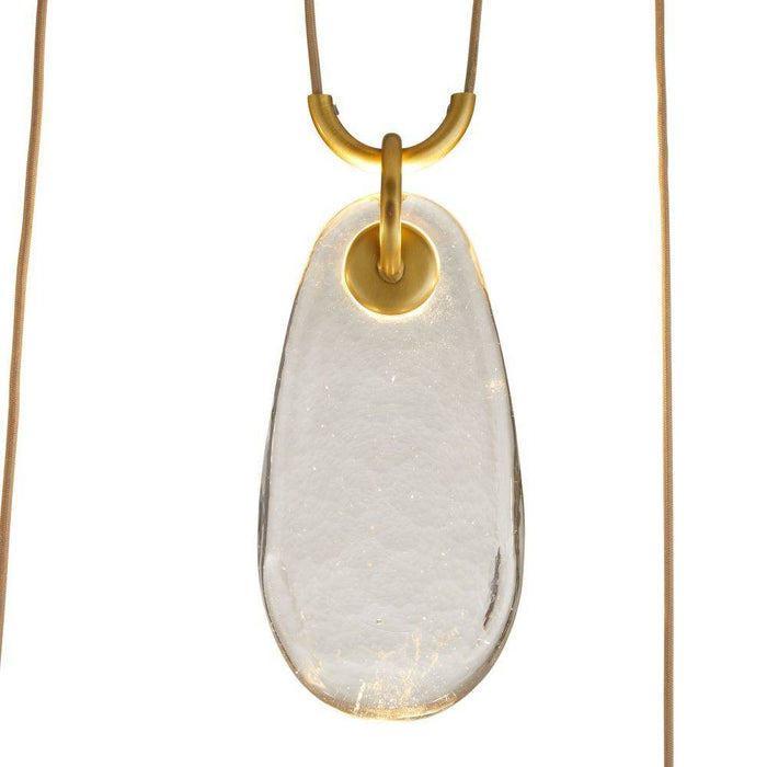 Arteriors GADLC01 LED Chandelier, Antique Brass