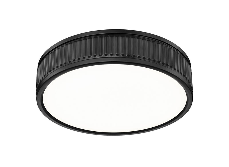 Z-Lite 1013F12-MB-LED LED Flush Mount, Matte Black