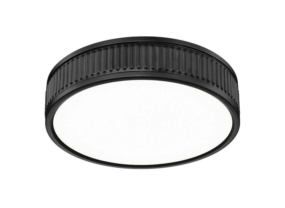 Z-Lite 1013F12-MB-LED LED Flush Mount, Matte Black