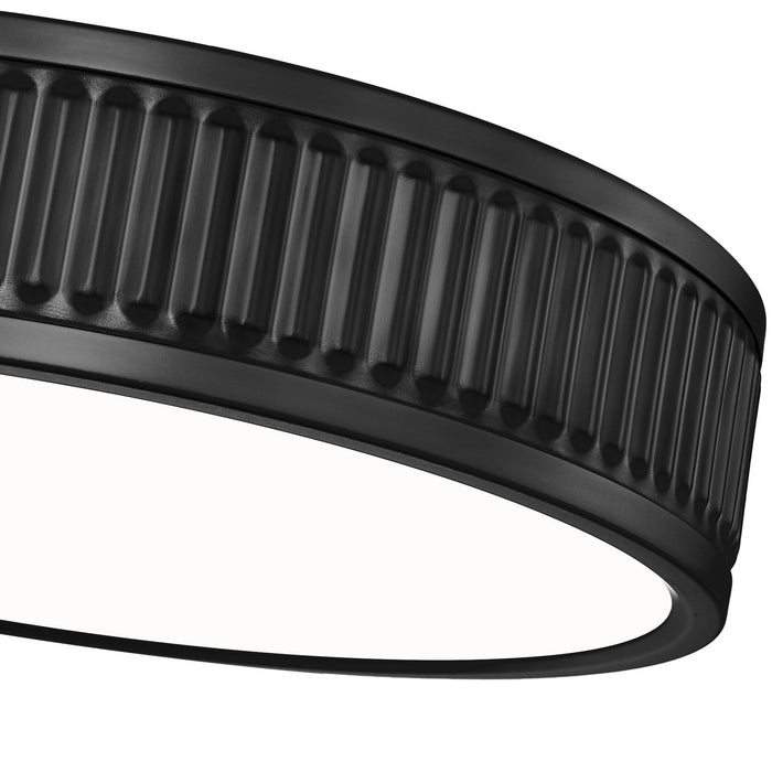 Z-Lite 1013F12-MB-LED LED Flush Mount, Matte Black